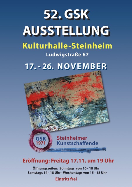 52. Jahresausstellung – GSK Steinheim