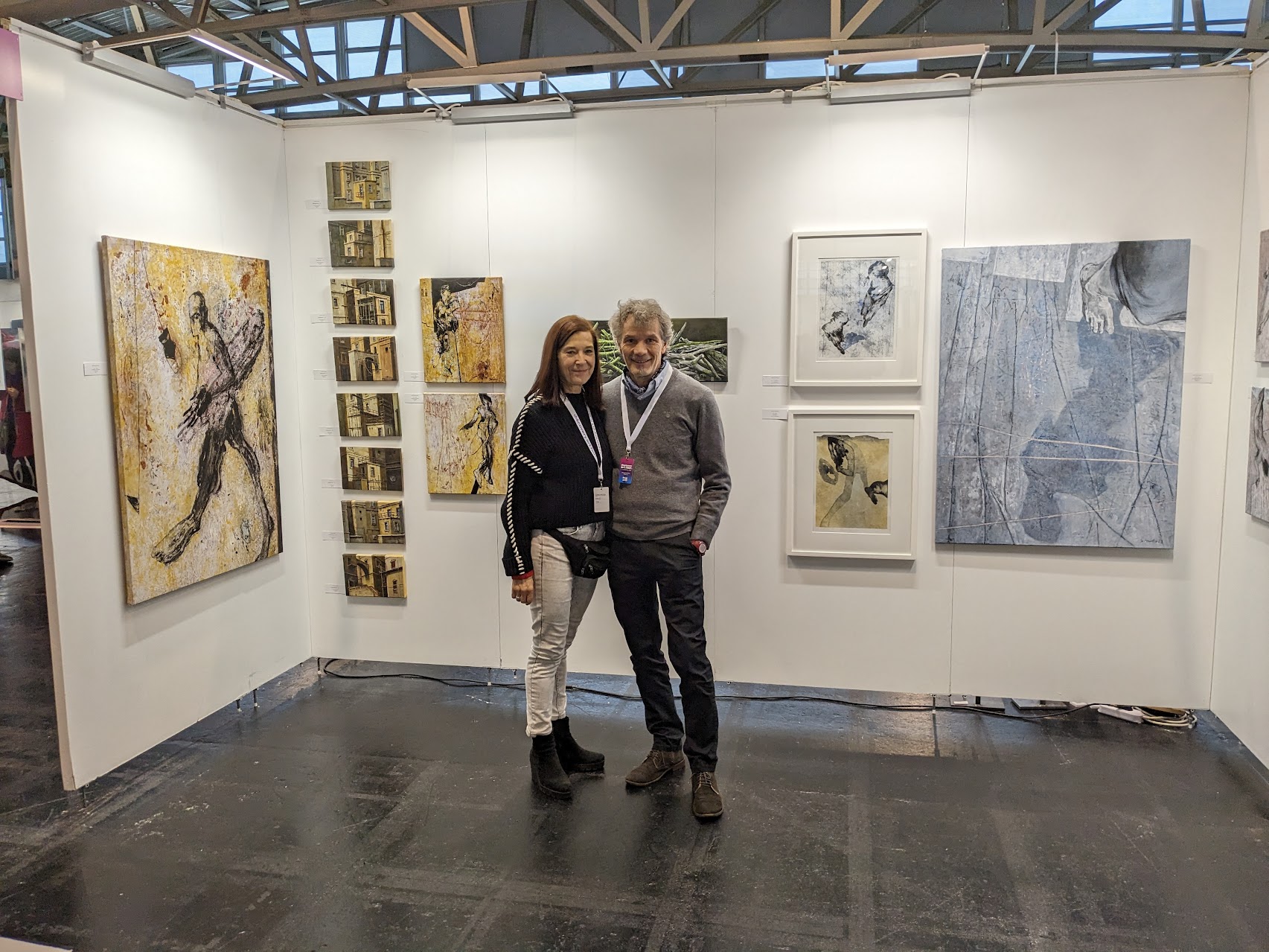 Martina Bernasko und Andreas Wald mit gemeinsamen Stand auf der Frankfurt Art Fair