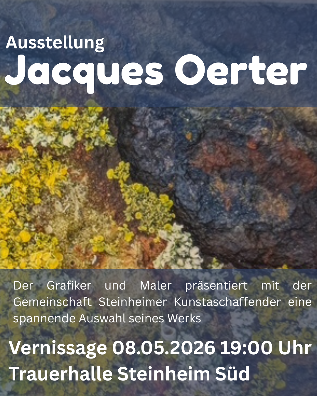 Ein ganz besonderer Rahmen: Jacques Oerter stellt in der Trauerhalle Steinheim Süd aus