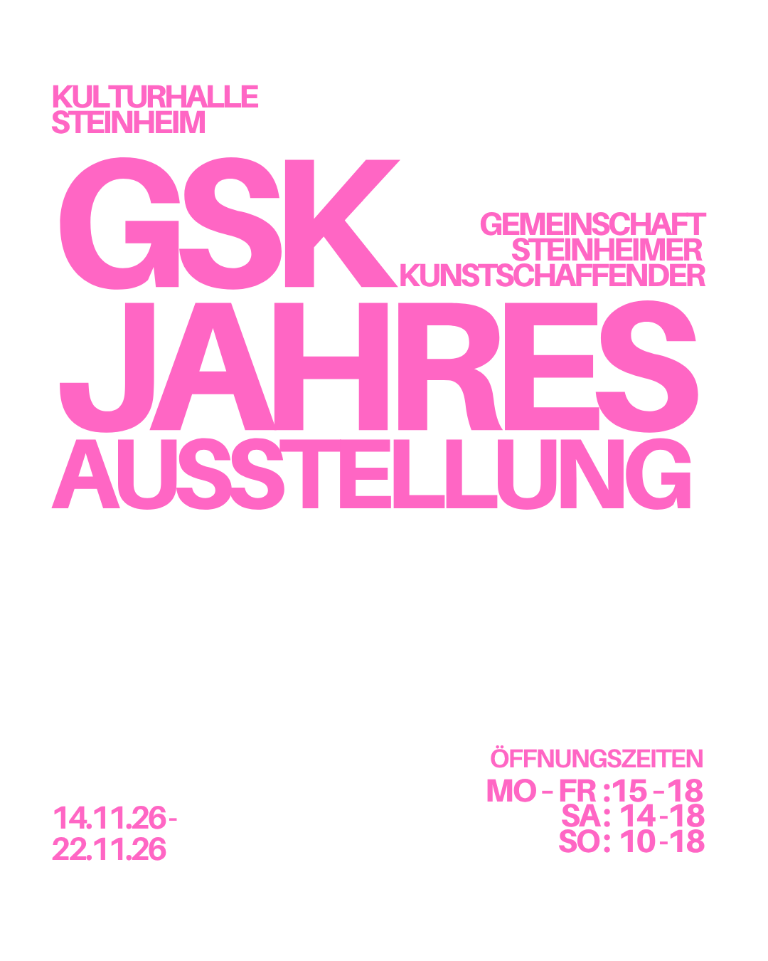 55. GSK-Jahresausstellung 2026